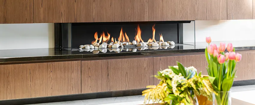 Double-height Fireplace Design Refurbishment in Weston, Wisconsin